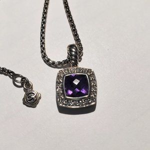 David Yurman Albion Necklace - Diamonds & Amethyst